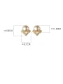 925 Sterling Silver With 18k Gold Plated Delicate Geometric Stud Earrings