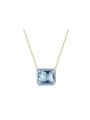 925 Sterling Silver With 18k Gold Plated Delicate Geometric Necklaces