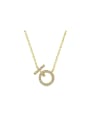 925 Sterling Silver With 18k Gold Plated Delicate Geometric Necklaces