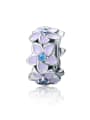 925 silver romantic flower charm