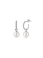 925 Sterling Silver With 18k Gold Plated Delicate Ball Stud Earrings