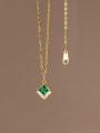 925 Sterling Silver With 18k Gold Plated Vintage Geometric Birthday Necklaces