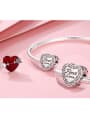 925 silver romantic heart charm