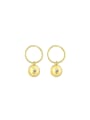 925 Sterling Silver With 18k Gold Plated Personalized Geometric Drop Earrings