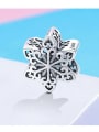 925 silver snowflake charm