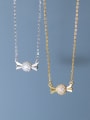 925 Sterling Silver With 18k Gold Plated Delicate Candy Birthday Necklaces