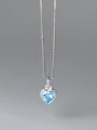 925 Sterling Silver With Antique Silver Plated Delicate Heart Necklaces