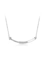 925 Sterling Silver With Rose Gold Plated Delicate Geometric Necklaces