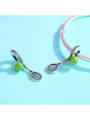 925 silver cute tennis charm