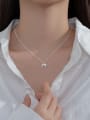 925 Sterling Silver With 18k Gold Plated Delicate Bowknot Necklaces