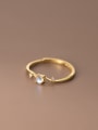 925 Sterling Silver With 18k Gold Plated Delicate Geometric Band Rings