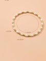 925 Sterling Silver With 18k Gold Plated Beads Simplistic Link Bracelets