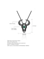 925 Sterling Silver With Black Gun Plated Personalized Animal Necklaces