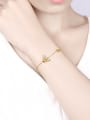 925 Sterling Silver With 6*4mm Citrine Cute Bee Bracelets