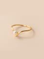 925 Sterling Silver With 18k Gold Plated Delicate Geometric Rings