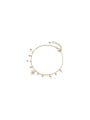 925 Sterling Silver With 18k Gold Plated Delicate Flower Bracelets