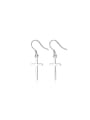 925 Sterling Silver With Cross Earrings