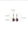 925 Sterling Silver With 18k Gold Plated Delicate Ball Drop Earrings