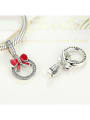 925 Silver Cute Christmas Wreath charm