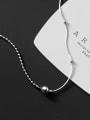 925 Sterling Silver With Simplistic Ball Birthday Necklaces