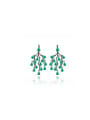 925 Sterling Silver With Gemstone Drop Earrings