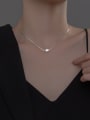 925 Sterling Silver With 18k Gold Plated Delicate Irregular Birthday Necklaces