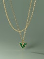 925 Sterling Silver With 18k Gold Plated Delicate Heart Necklaces