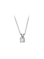 925 Sterling Silver With 18k Gold Plated Delicate Geometric Birthday Necklaces