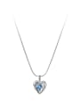 925 Sterling Silver With Silver Plated Delicate Heart Necklaces