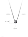 925 Sterling Silver With Decorative pattern Geometric Necklaces