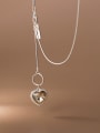 925 Sterling Silver With Cubic Zirconia Heart Necklaces