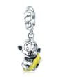 925 silver cute monkey charm