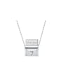 925 Sterling Silver With 18k Gold Plated Delicate Geometric Necklaces