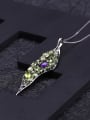 925 Sterling Silver With  Leaves Necklaces