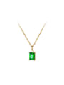 925 Sterling Silver With 18k Gold Plated Vintage Geometric Birthday Necklaces