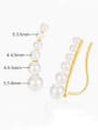 925 Sterling Silver With Gold Plated Simplistic Charm Hook Earrings