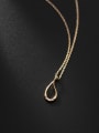 925 Sterling Silver With 18k Gold Plated Delicate Geometric Necklaces