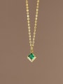 925 Sterling Silver With 18k Gold Plated Vintage Geometric Birthday Necklaces