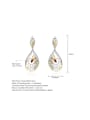 925 Sterling Silver With 18k Gold Plated Vintage Butterfly Drop Earrings