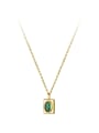 925 Sterling Silver With 18k Gold Plated Vintage Geometric Birthday Necklaces