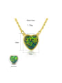 925 Sterling Silver With Opal Classic Heart Locket Necklace