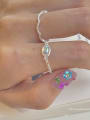 925 Sterling Silver With  Gemstone Smoked pull Rings