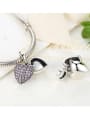 925 silver romantic heart charm