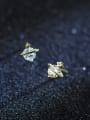 925 Sterling Silver With 18k Gold Plated Delicate Constellation Stud Earrings