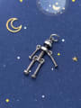 925 Sterling Silver With Antique Silver Plated Robot Personalized Pendants