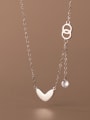 925 Sterling Silver With 18k Gold Plated Delicate Heart Necklaces