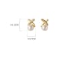 925 Sterling Silver With 18k Gold Plated Delicate Stud Earrings