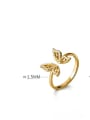 925 Sterling Silver With 18k Gold Plated Delicate Butterfly Rings