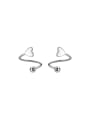 925 Sterling Silver With 18k Gold Plated Spiral Personalized Clip On Earrings