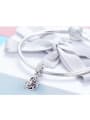 925 silver cute heart charm